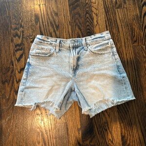 Pistola high rise denim shorts. Size 24.